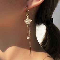 Gold Dangling Earrings