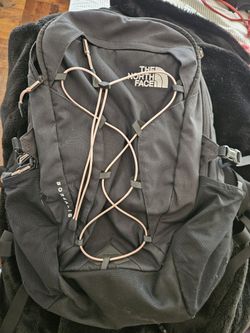 The North Face Borealis Backpack – Black w/ Pink Bungee – Excellent Condition