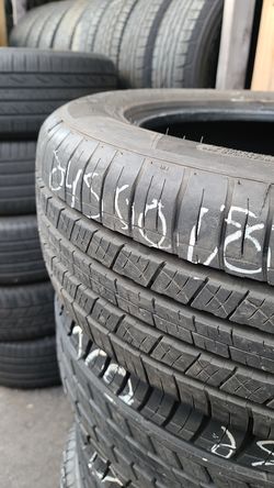 245 60 18 (1) QUALITY HIGH TREAD used tires $59 each FREE INSTALLATION AND BALANCE