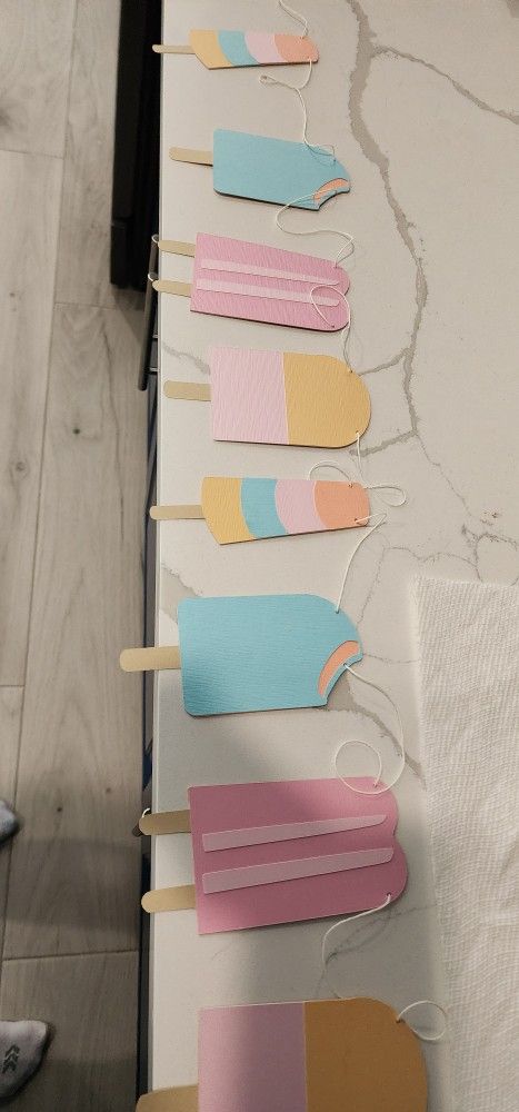 Popsicle Garland for Party