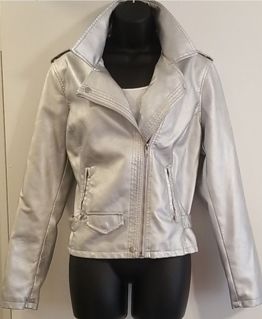 Women’s Vegan Leather Moto Jacket