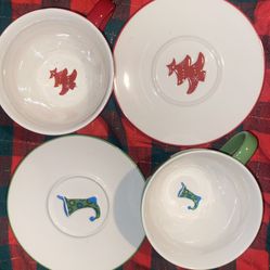 Starbucks Holiday 2006 Cups and Saucers