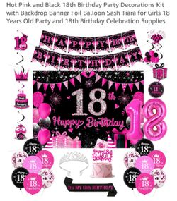 18th party Decor