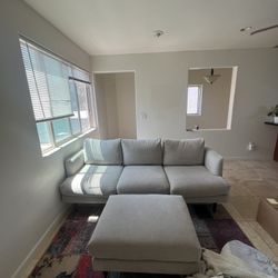 Living spaces Couch And Ottoman 