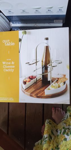 Wine and Cheese Caddy Centerpiece