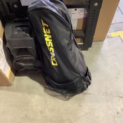 CROSSNET 4 Square Volleyball Net and Game Set with Carrying Backpack and Ball