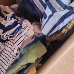 3 Boxes Full Of Baby Clothes Newborn To 12months