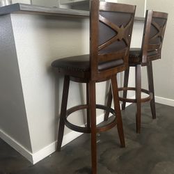 Boraam Broadmoor Extra Tall Swivel Bar Stool (2) - ( No Arms )