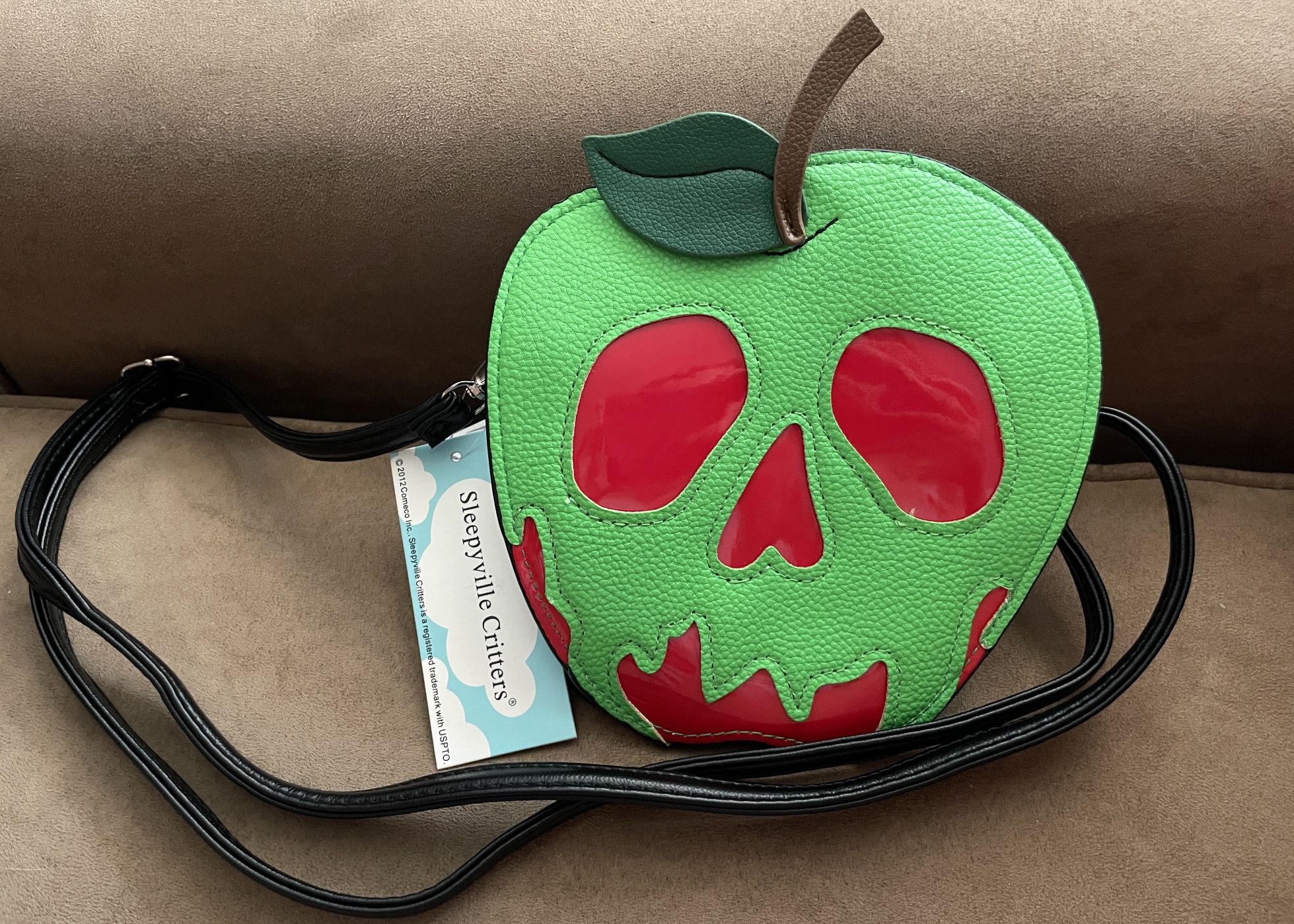 Poisoned Apple Crossbody Bag In Vinyl Material