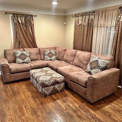 Brown Sectional Couch 