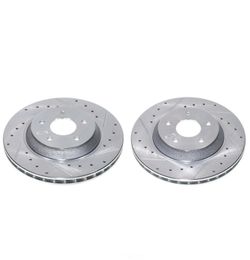 NEW Front Performance Drilled & Slotted Rotors (Pair) - 88-96 Corvette C4 (ZR1/Z51/J55)