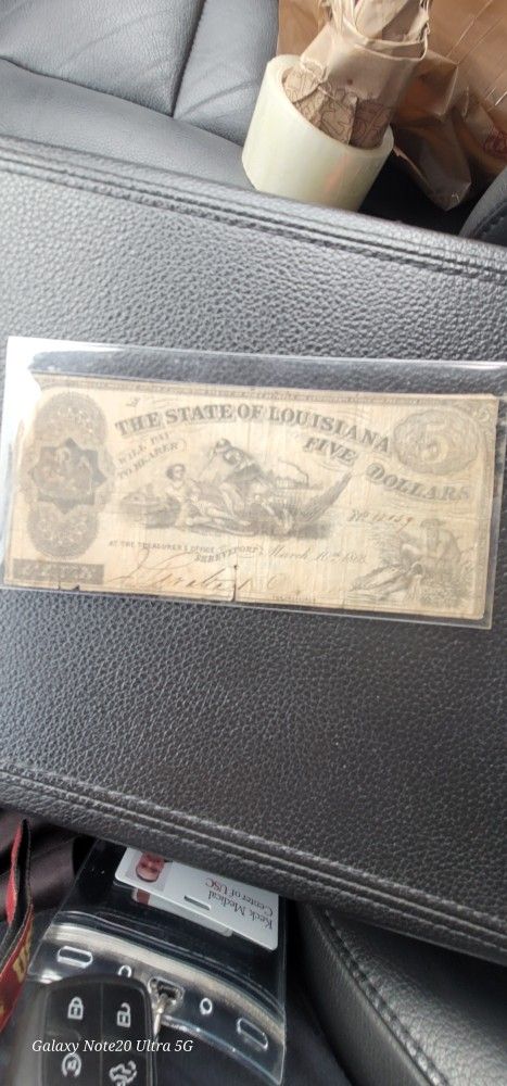 1863 State Of Louisiana Note