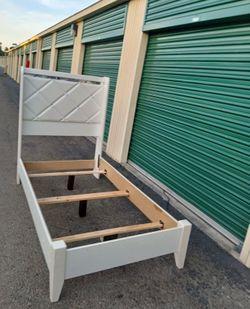 Twin bed frame with mattress