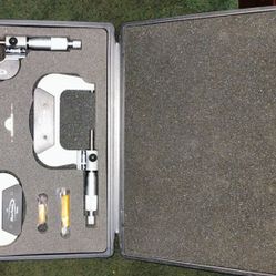 3 Piece Outside Micrometer Set - MICB1A - MICB2A - MICB3A