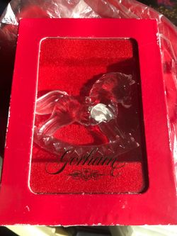 Gorham Crystal Rocking Horse Ornament