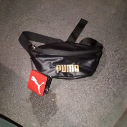 Brand New Puma Wasit Bag Black And Gold 