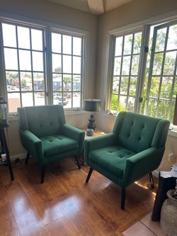 Green Velvet chairs