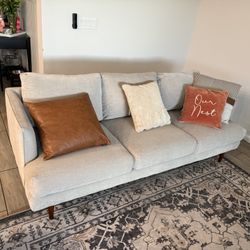 Beige Couch 3 Seater Living Spaces 