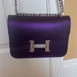 Name Brand Beautiful Purple Purse New 