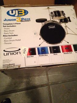 Junior 3 Piece Drum Set-New in Box