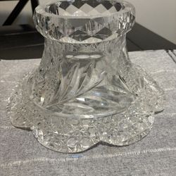 American Brilliant Early Glass Punch Bowl Stand