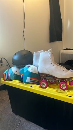 Roller skates and gear