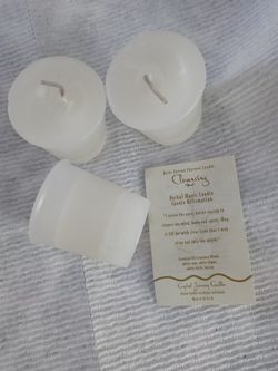 Set of 3 cleansing Reiki candles energy to cleanse Or Purchase all