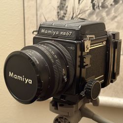 Mamiya RB67 Pro S 6x7 Medium Format Film Camera + 127mm f/3.5 KL Lens + Automatic Winding 120 Back