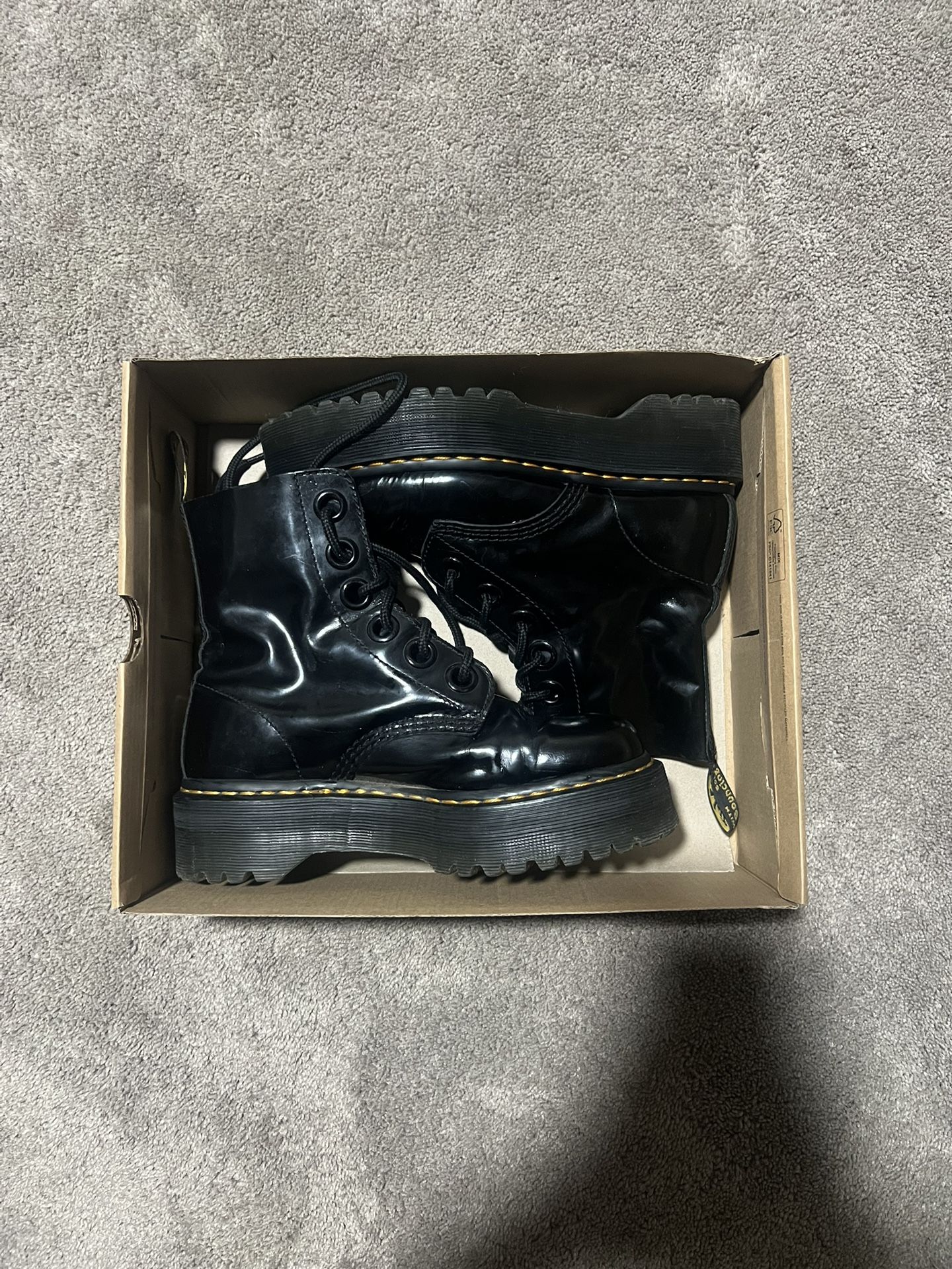 Black Platform Doc Martens size 8.