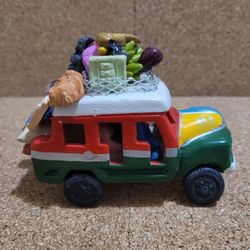 Colombian Handmade Chicken Bus Chiva Figurine 