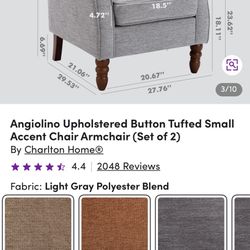 Set Of Two Arm Chairs 