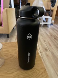 ThermoFlask Insulated Water Bottle Black