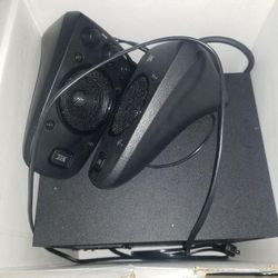 Speakers, Xbox Console W Controllers, Phone And Jordans