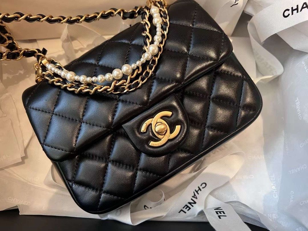 Chanel 24pmini black shoulder bag