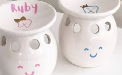 Kids Tooth fairy Candle Holder - Nightlight