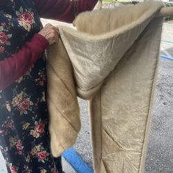 White mink 80" by 22" for sale.