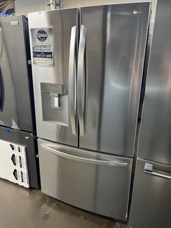 NEW OPEN BOX LG FRENCH STYLE REFRIGERATOR STAINLESS