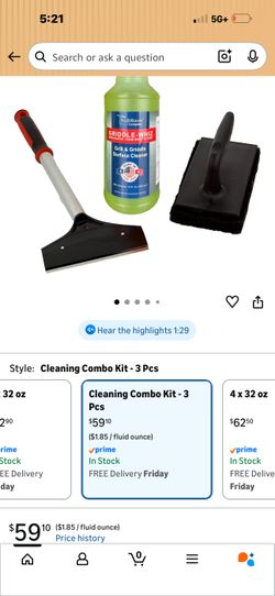Grill cleaning kit 3 pc