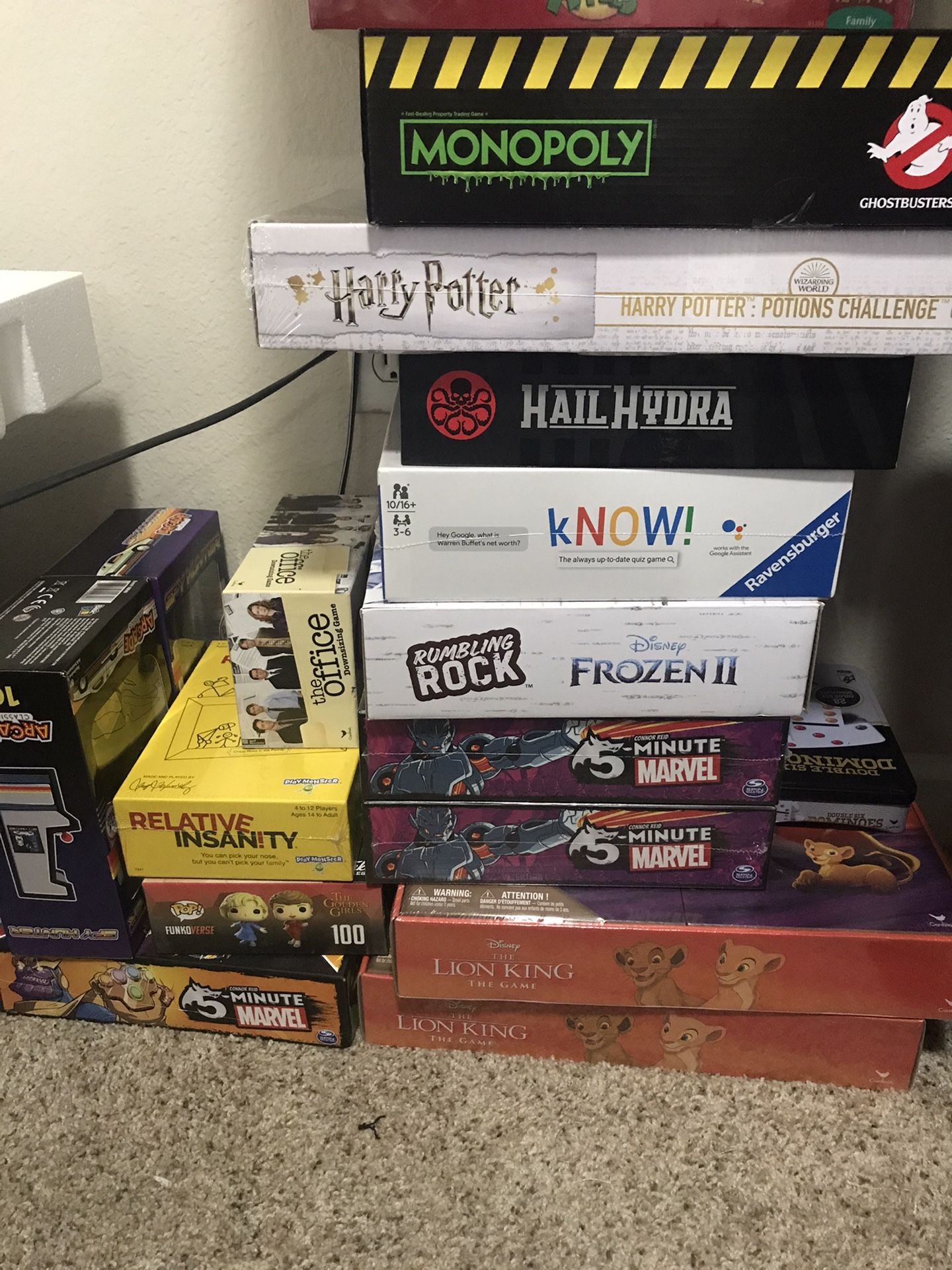 New unused board games -$10 each / 3 for $25