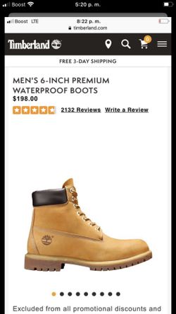 New timberlands size 10 1/2 men’s