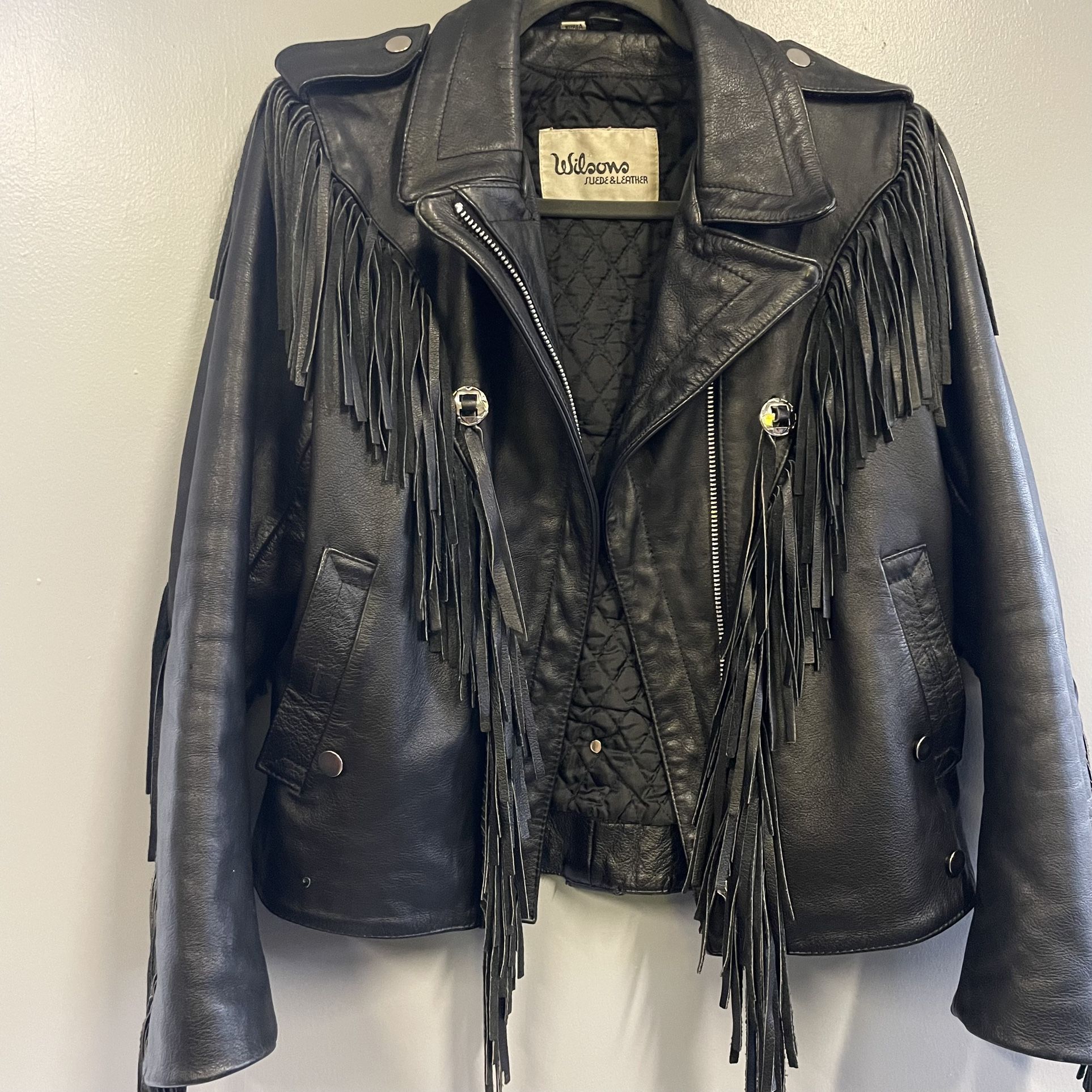 Women’s Size 12 Vintage Wilson’s Fringe Jacket