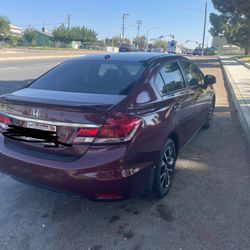 2013 Honda Civic Exl 144,000 Miles Back Up Camera Navigation System Bluetooth Heater Seat Salvage Title
