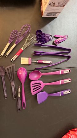 KitchenAid | Rachael Ray Purple Kitchen Utensil Set - Assorted Pieces