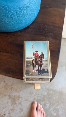 vintage Royal Canadian Mounted Police (RCMP) souvenir playing-card deck,