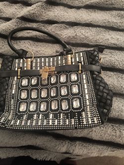 Faux leather jewel purse