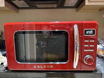 Red Table Top Microwave