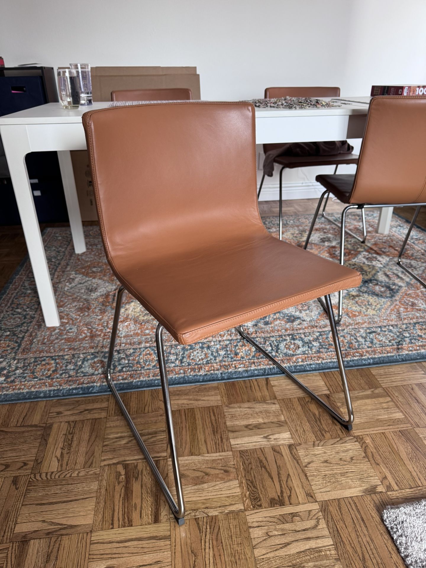 4 Leather Chairs