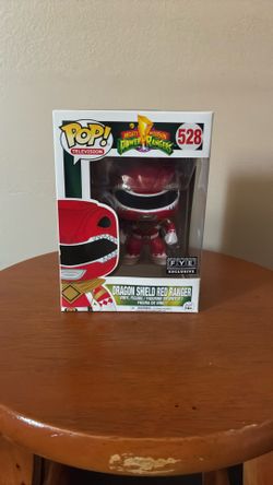Funko Pop Power Rangers Dragon Shield Red Ranger #528 FYE Exc Figure