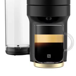 Nespresso Festive Vertuo Pop+ Coffee and Espresso Maker, Matte Black Gold