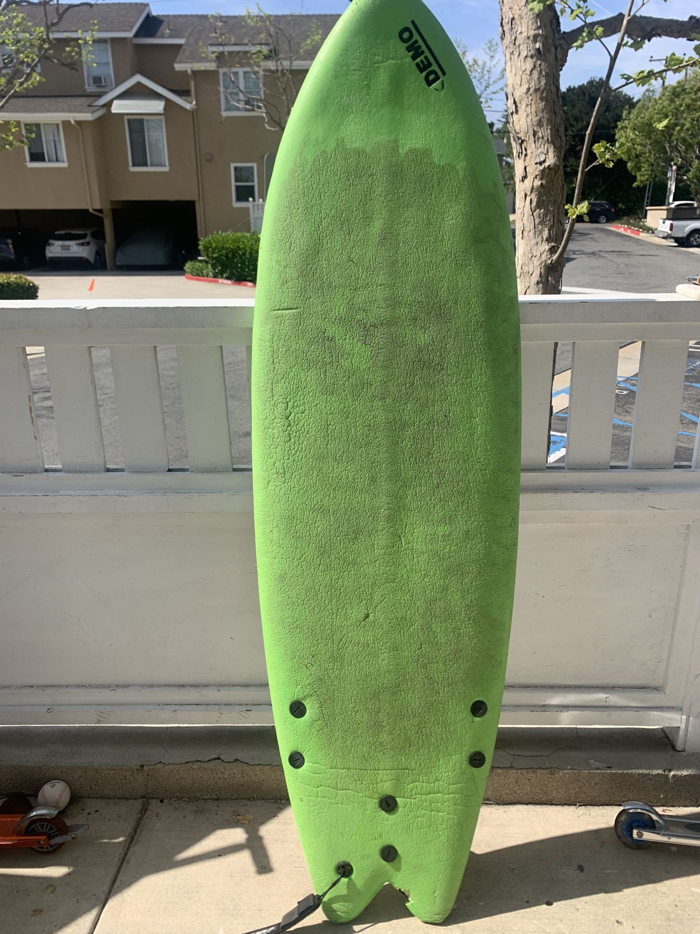 Demo foam top surfboard